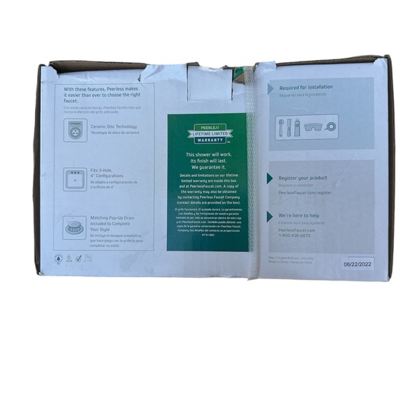 Peerless west Chester two center set bathroom faucet rubbed bronze - Picture 3 of 6